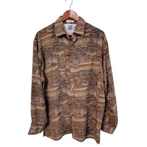 Ecko The Blue Rhino Exhibit Rare Mens Shirt Y2k Vintage Size‎ Large (Flaw)